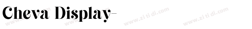 Cheva Display字体转换